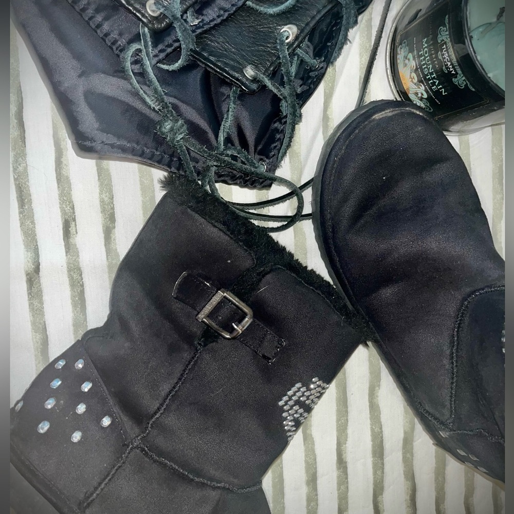 Harley Davidson Emmalyn 7.5 inch faux fur warm-up boots